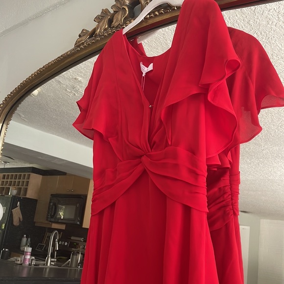 NWT Parker Red Dress - Picture 3 of 5